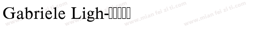Gabriele Ligh字体转换